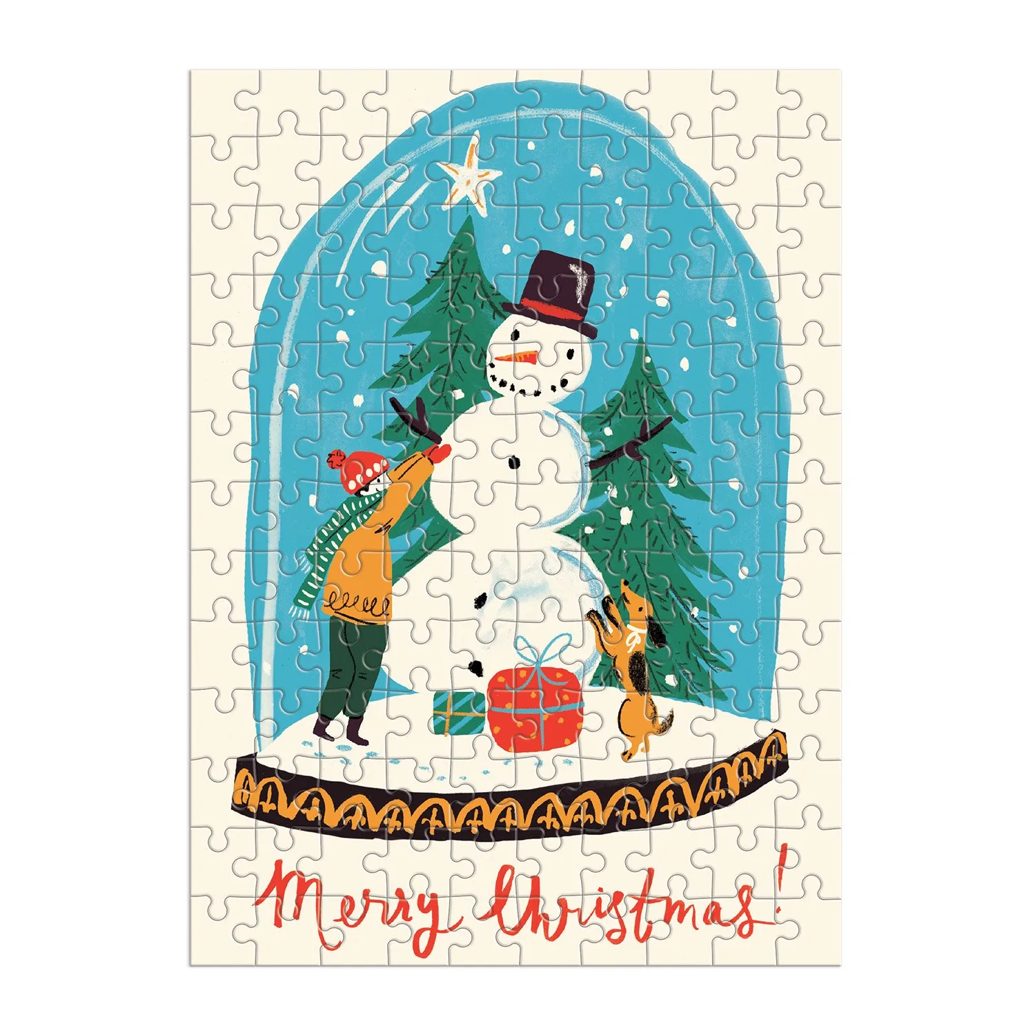 Snow Globe 130 Piece Puzzle Ornament - 2