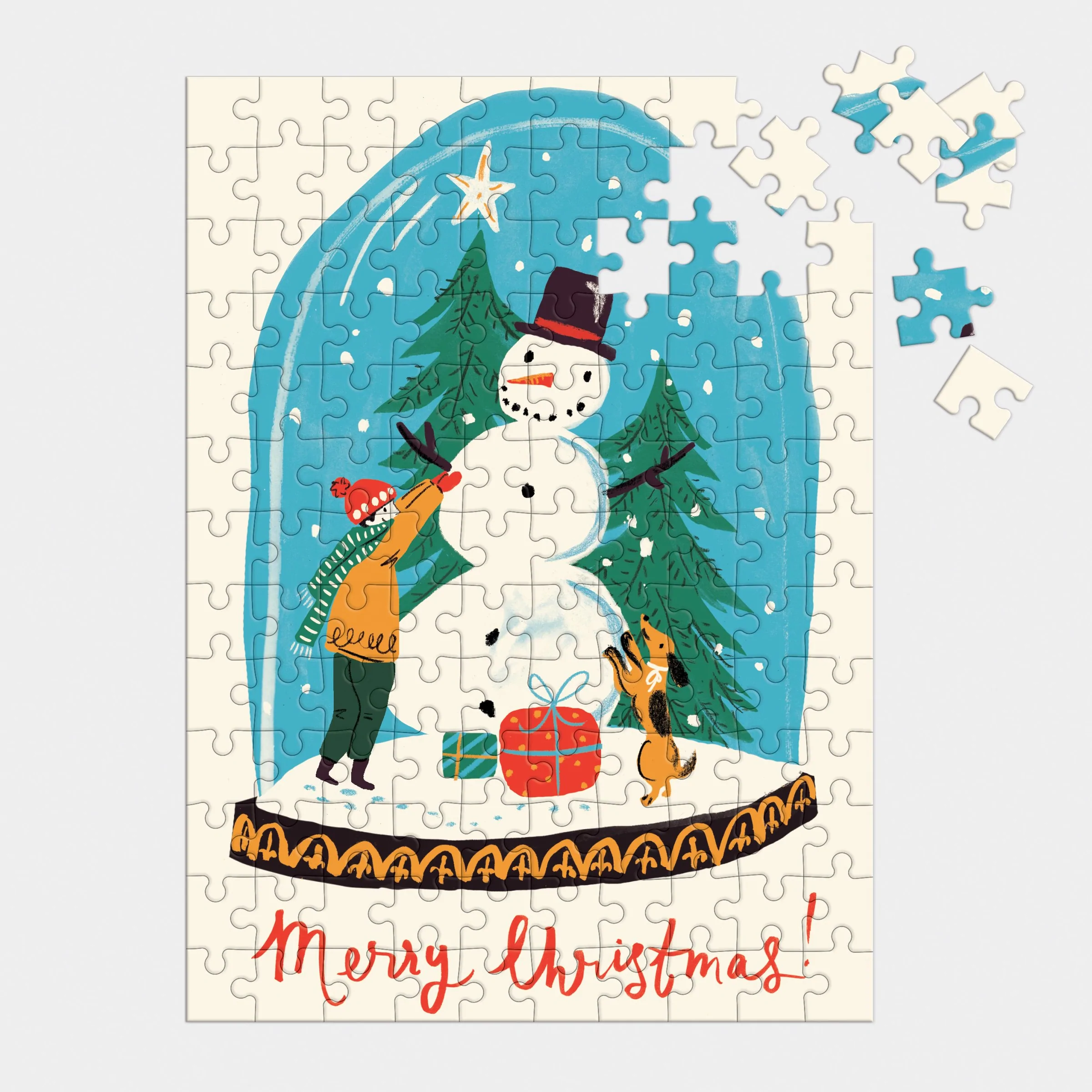 Snow Globe 130 Piece Puzzle Ornament - 3