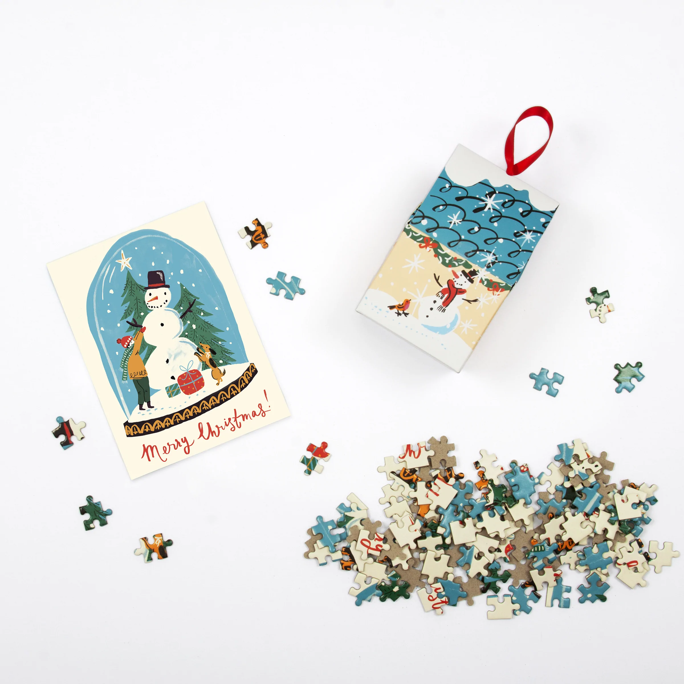 Snow Globe 130 Piece Puzzle Ornament - 4