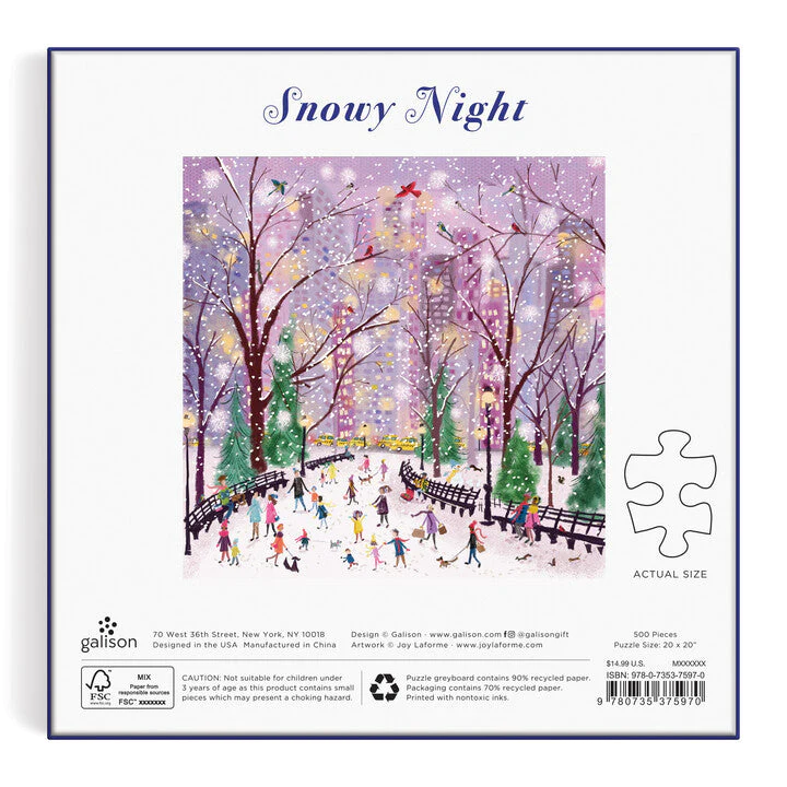Snowy Night 500 Piece Puzzle - 5