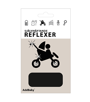 Reflexklistermärken Svart