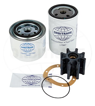 SERVICE KIT VOLVO PENTA D30, D31, D32, INCL. 09-1028BT-1 IMPELLER