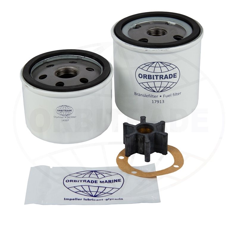 SERVICESATS VOLVO PENTA 2001, 2002, 2003, INKL. 09-808B-1 IMPELLER