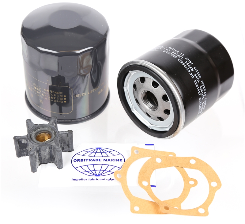 SERVICE KIT VOLVO PENTA D1-30, D2-40, 2030, 2040, INCL. 09-1026B-1 IMPELLER