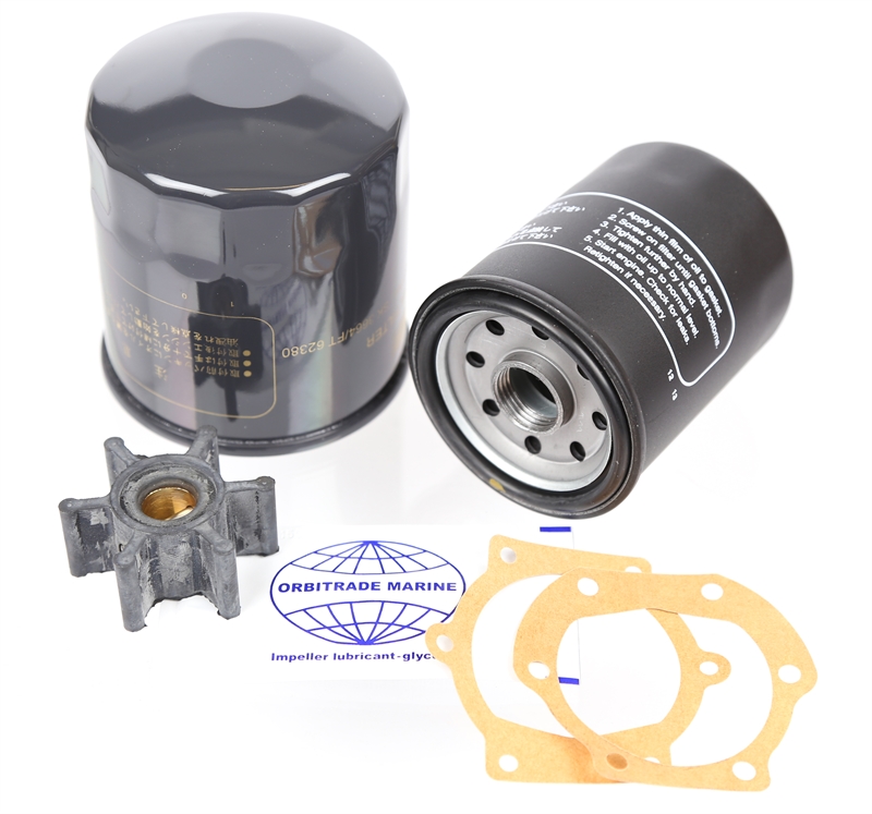 SERVICE KIT VOLVO PENTA D1-13, D1-20, 2010, 2020, INCL. 09-1026B-1 IMPELLER