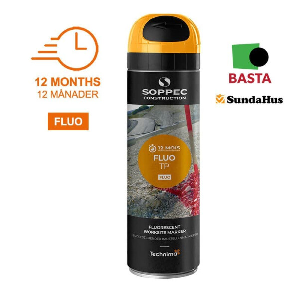 Märkfärg ORANGE 9-12mån. Flue TP 500ml Nettoprisad artikel