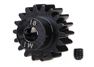 Traxxas 6491R Pinion Gear 18T 1.0M for 5mm Shaft (Machined)