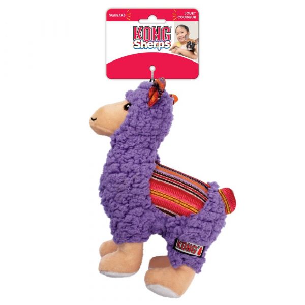 Kong Hundleksak Sherps Llama Lila 21cm - 3