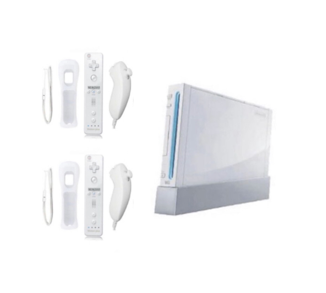 Wii konsol vit inkl två set kontroller