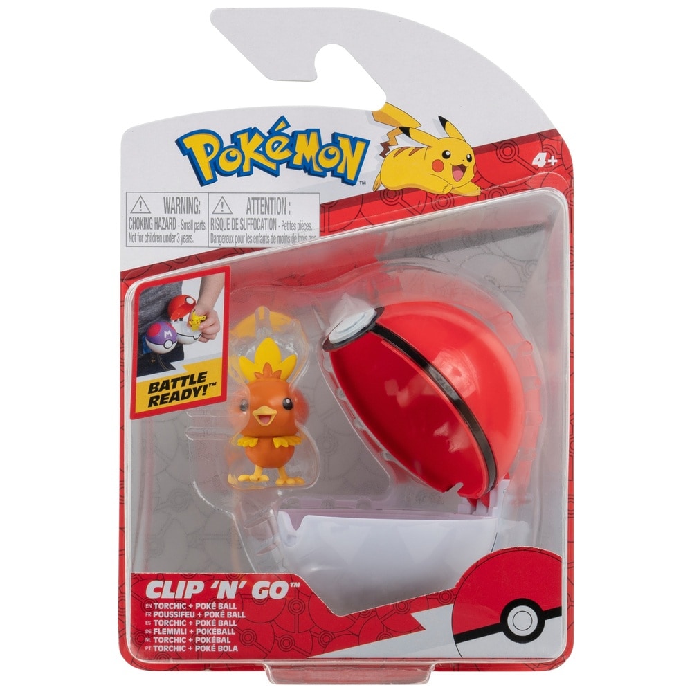 Pokemon Clip n Go Torchic & Poke Ball