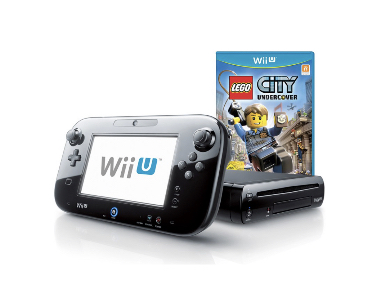 Wii U konsol 32GB Svart + Lego City