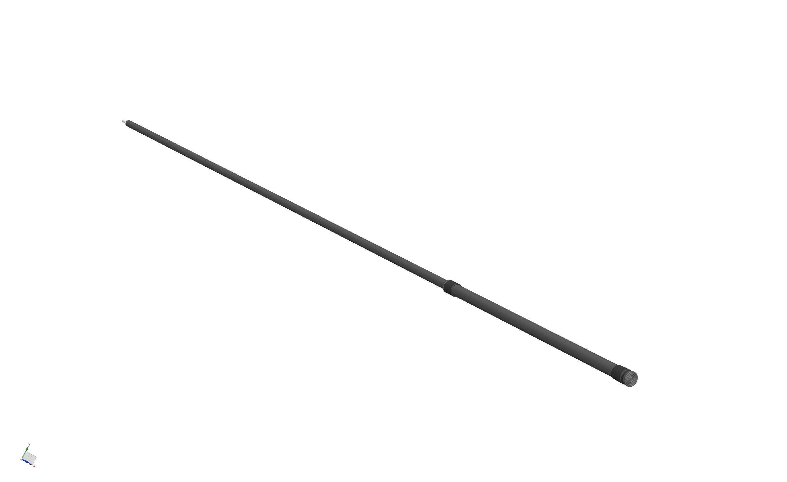 Carbon tent outlet pole