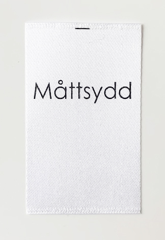 Satinlapp Måttsydd