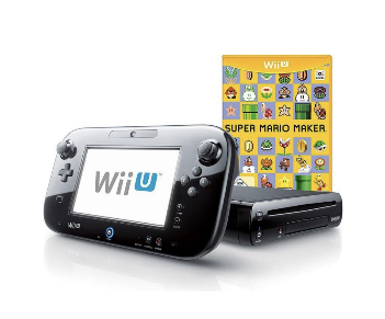 Wii U konsol 32GB svart + Super Mario Maker