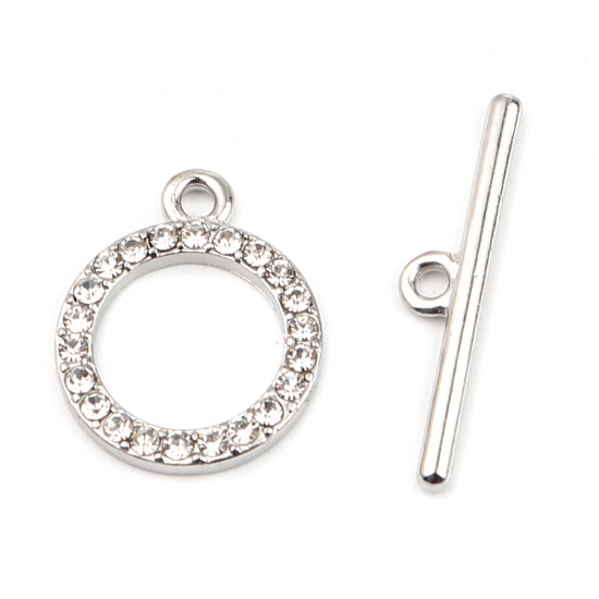 Toggellås, Rund m rhinestones