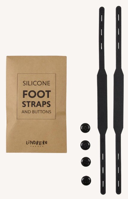 FOOT STRAPS, SILICONE  BLACK