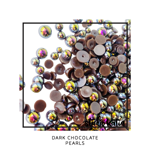 STUDIO KATIA-DARK CHOCOLATE PEARLS