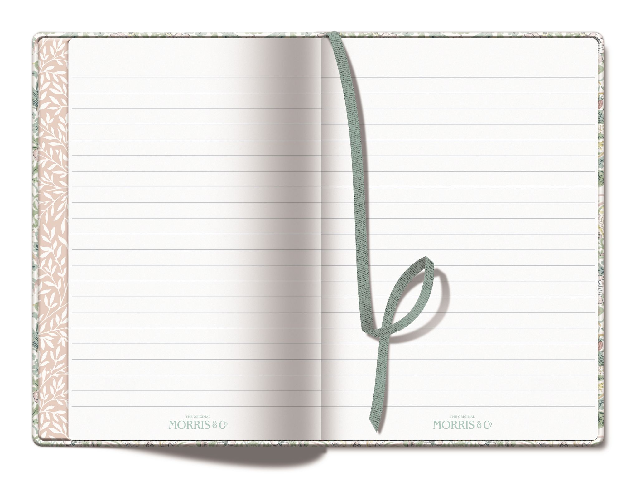 A5 Journal , William Morris, linen effect cover - 2
