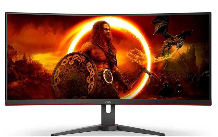 AOC 34" Curved Gamingskärm | 3440x1440 VA  | 180hz | 1ms | HDR | HDMI/DP |