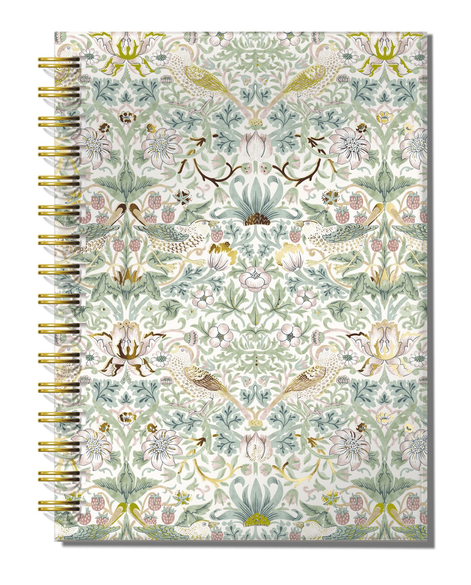 B5 Wired lined notebook, William Morris