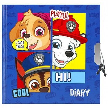 Paw Patrol dagbok med nyckel