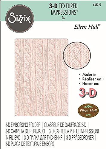  Sizzix 3-D Textured Impressions Embossing Folder - Sweater