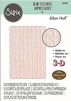  Sizzix 3-D Textured Impressions Embossing Folder - Sweater