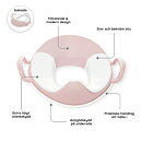 Toalettsits & Badrumspall Pastellrosa 3-pack