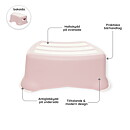 Toalettsits & Badrumspall Pastellrosa 3-pack