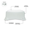 Toalettsits & Badrumspall Pastellgrå 3-pack