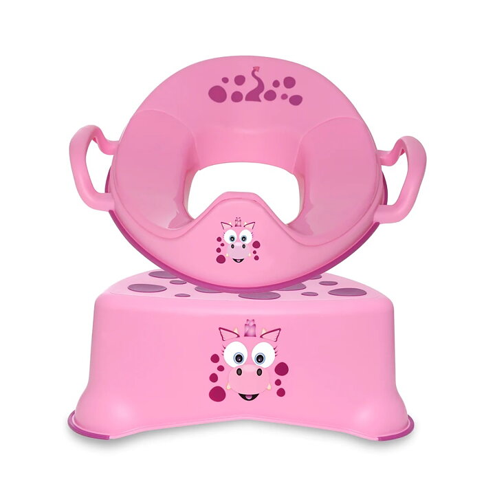 Toalettsits & Badrumspall Rosa Drake 3-pack
