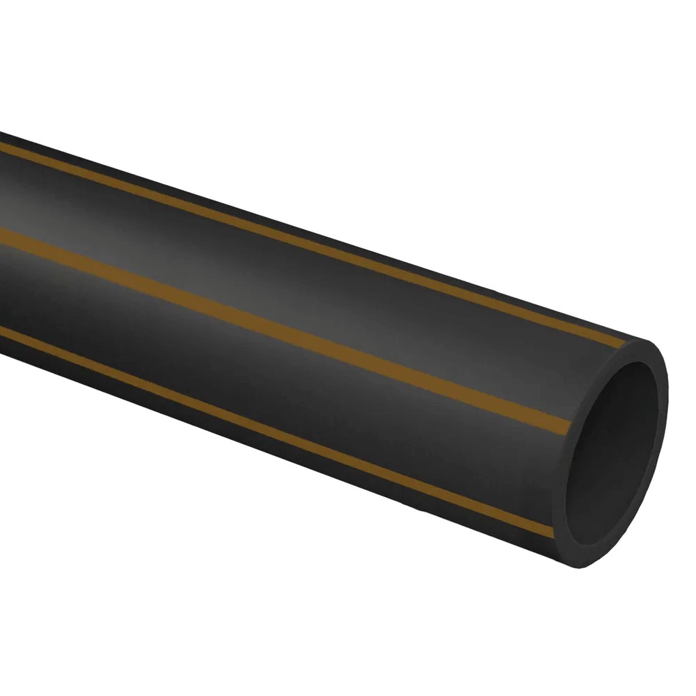 PE slang 40/2,4X100m KZ brun stripe SDR17 PN10 PE100