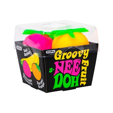 NeeDoh Fidget Frukt Boll, Groovy Fruit