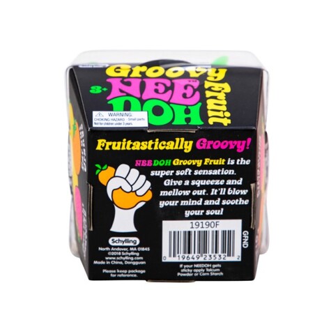 NeeDoh Fidget Frukt Boll, Groovy Fruit - 3