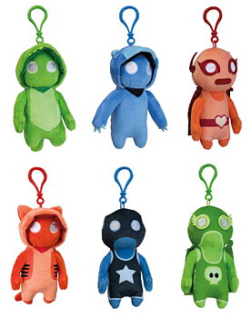 Gang Beasts Plysch med Klämma, 13-15 cm