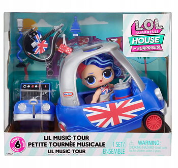 L.O.L. Surprise! Furniture Lekset med Docka S2, Cheeky Babe and Lil Music Tour
