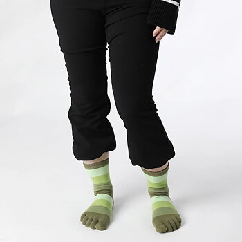 Tåstrumpor i bomull blandade färger, 5-pack