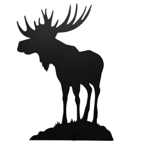 Älg i plåt - färg svart