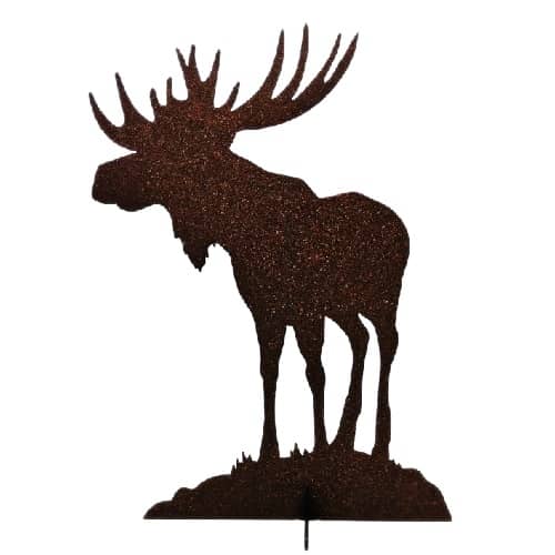 Älg i plåt - färg rost