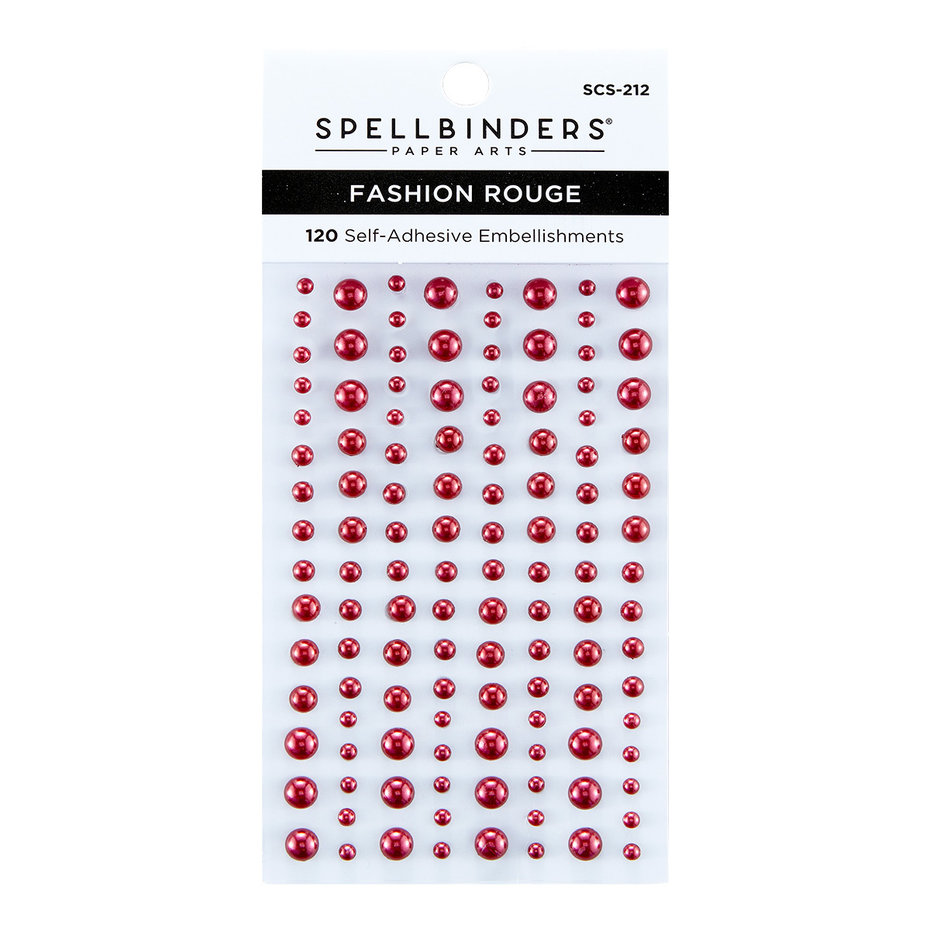 Spellbinders -Fashion Rouge Color Essentials Pearl Dots