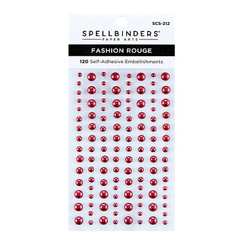 Spellbinders -Fashion Rouge Color Essentials Pearl Dots