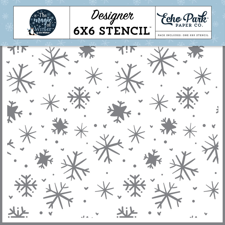ECHO PARK PAPER-The Magic Of Snow Stencil 