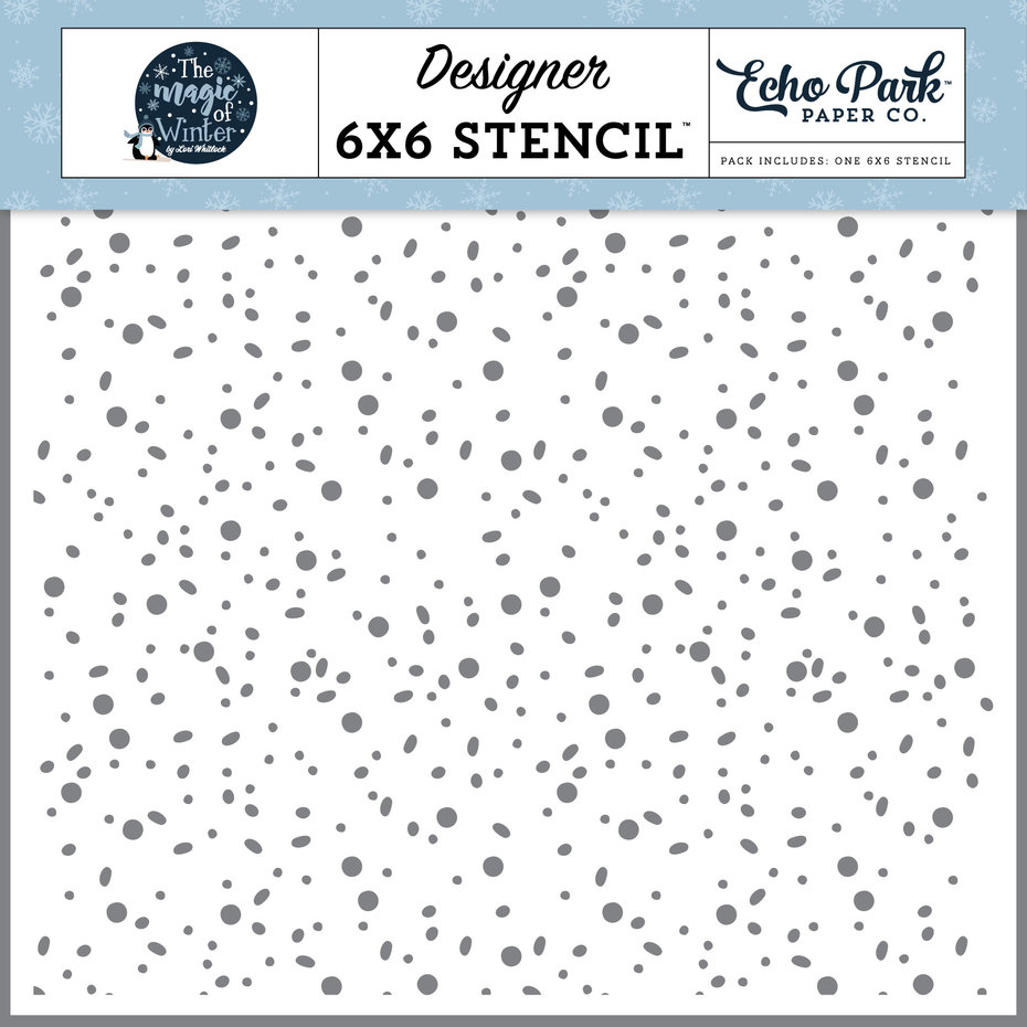 ECHO PARK PAPER-Fun Flurries Stencil