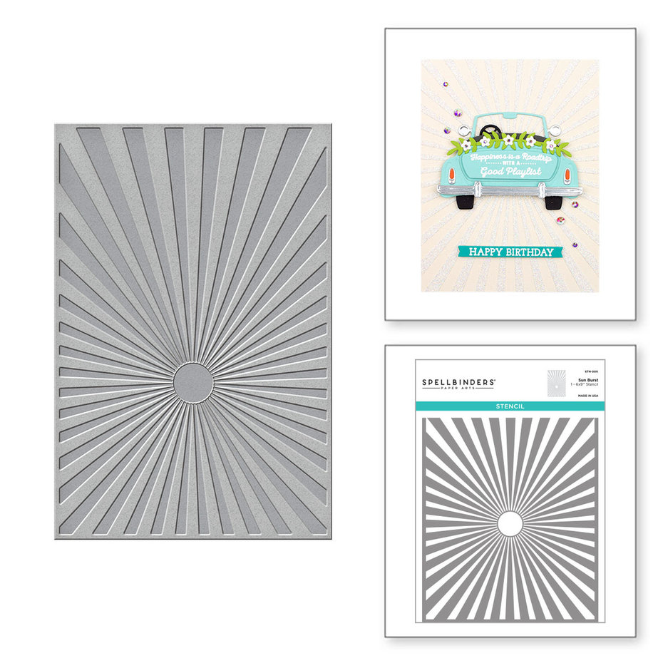 Spellbinders Sun Burst Stencils - 2