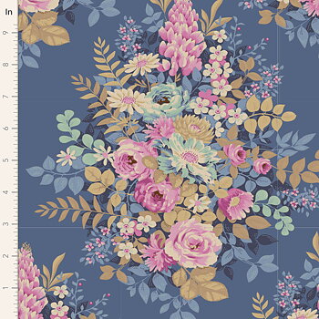 Tilda Chic Escape   Whimsyflower Blue