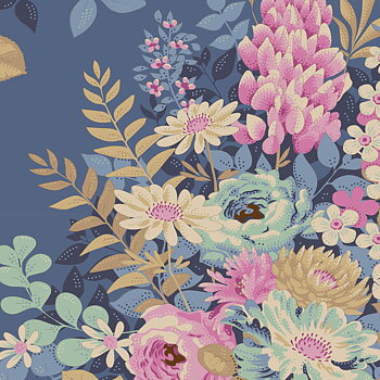 Tilda Chic Escape   Whimsyflower Blue