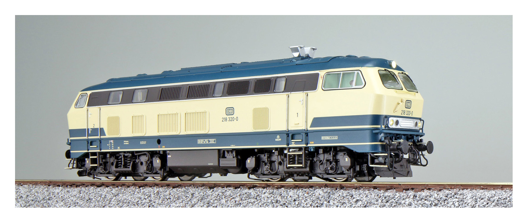 Diesellok BR 218 320 ozeanblå/beigeDB Ep IV