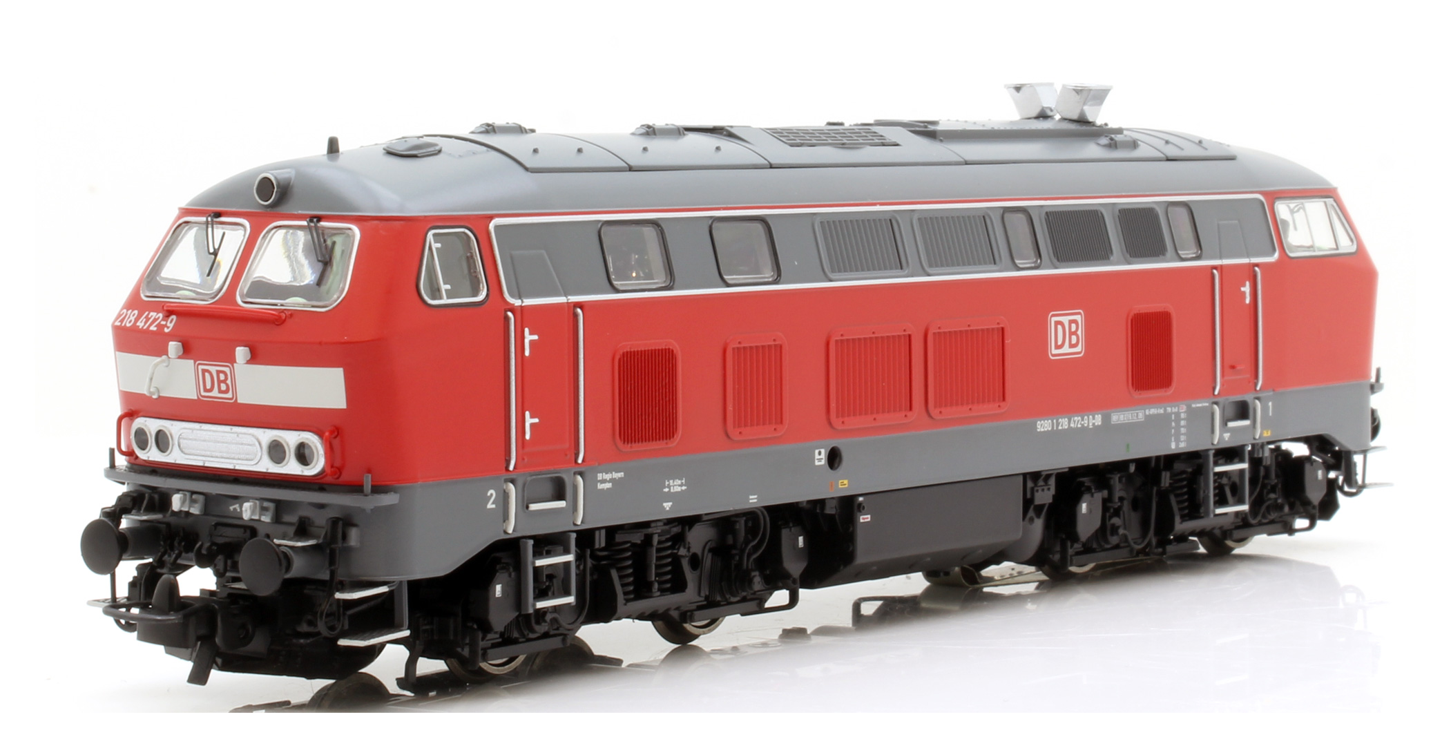 Diesellok BR 218 472 trafikröd DB-AG Ep IV