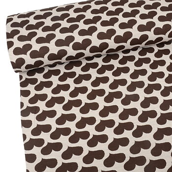 HEART JACQUARD - BEIGE/BROWN