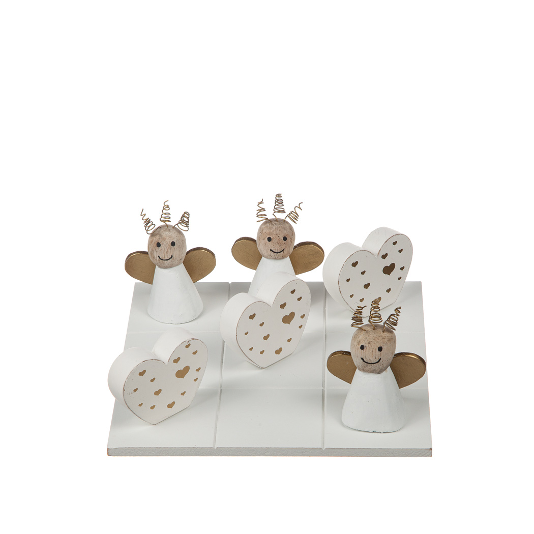 Presentförp. tre i rad ängel/hjärta - 2